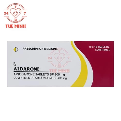 Aldarone 200mg Cadila - Thuốc điều trị loạn nhịp tim